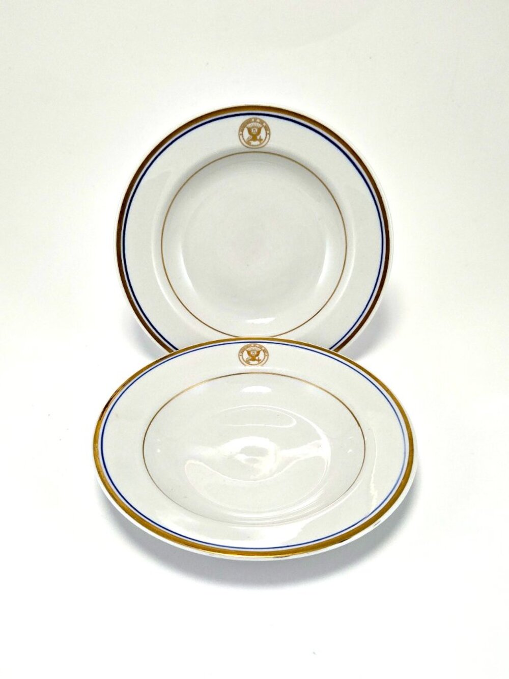 2 US Department of the Navy Cereal Bowls by Shenango